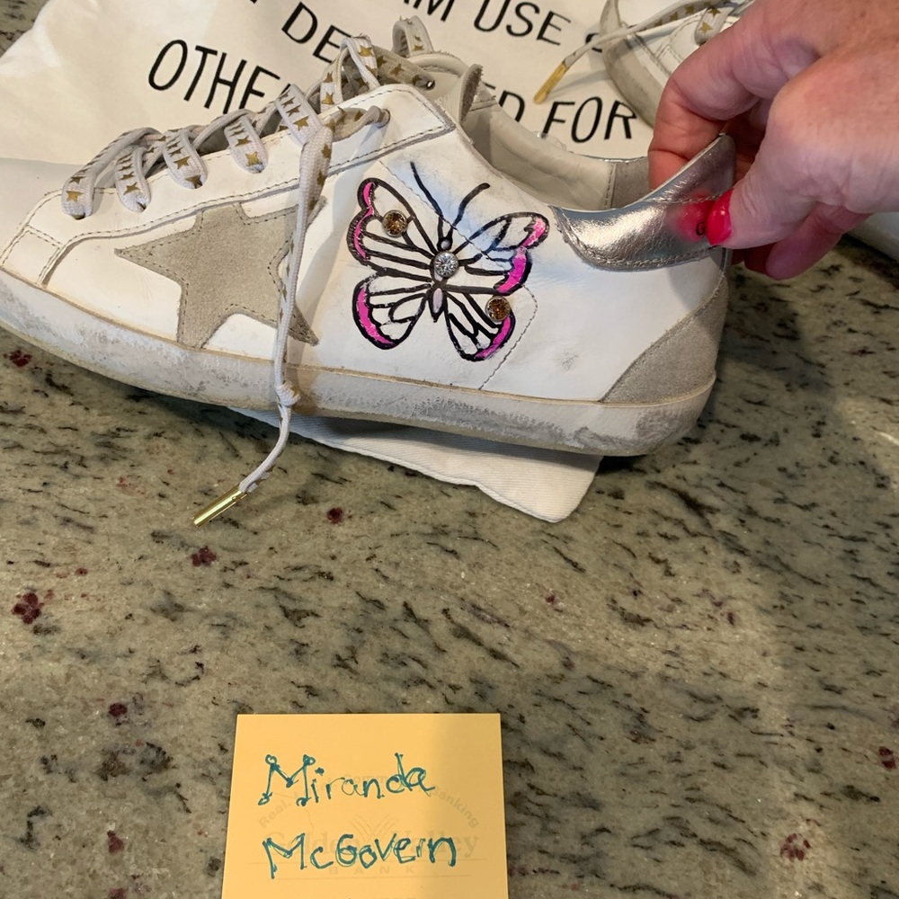 Golden Goose Superstar size 37 custom edition EUC - Picture 6 of 16
